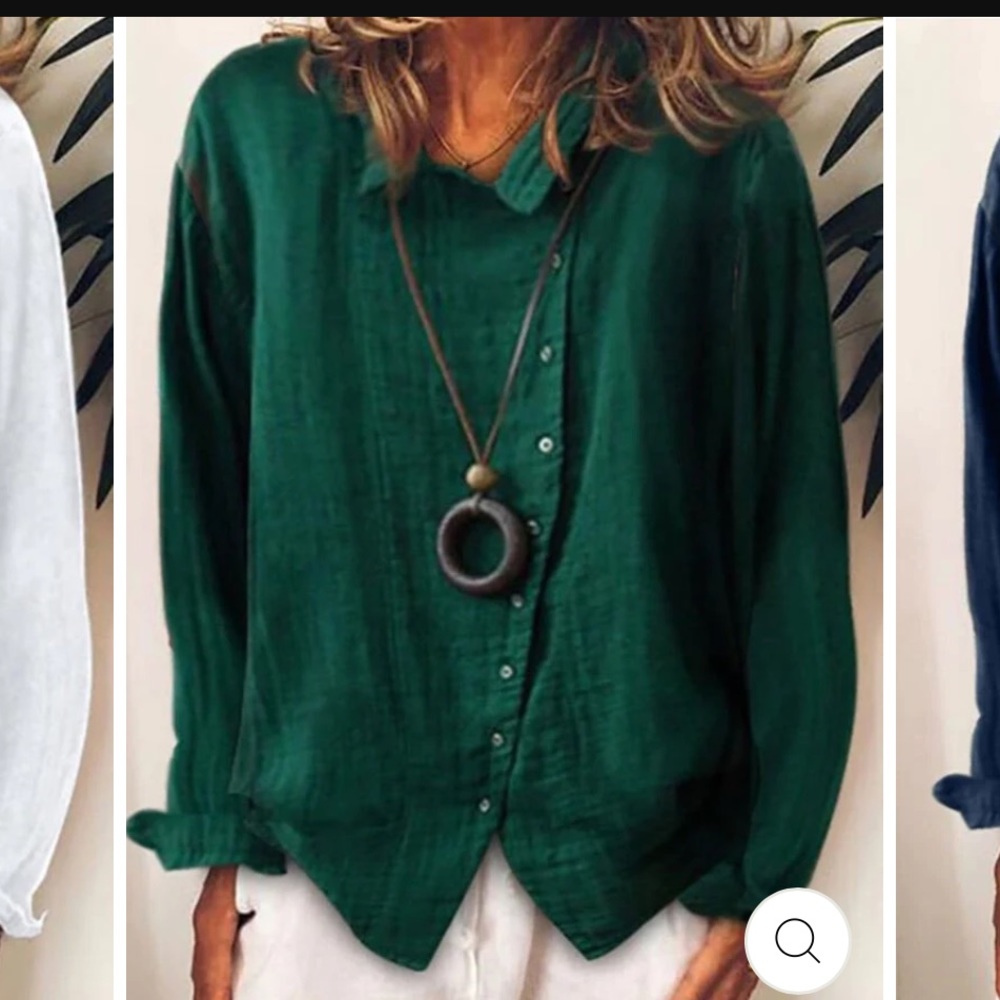 Cotton and Linen Loose Top